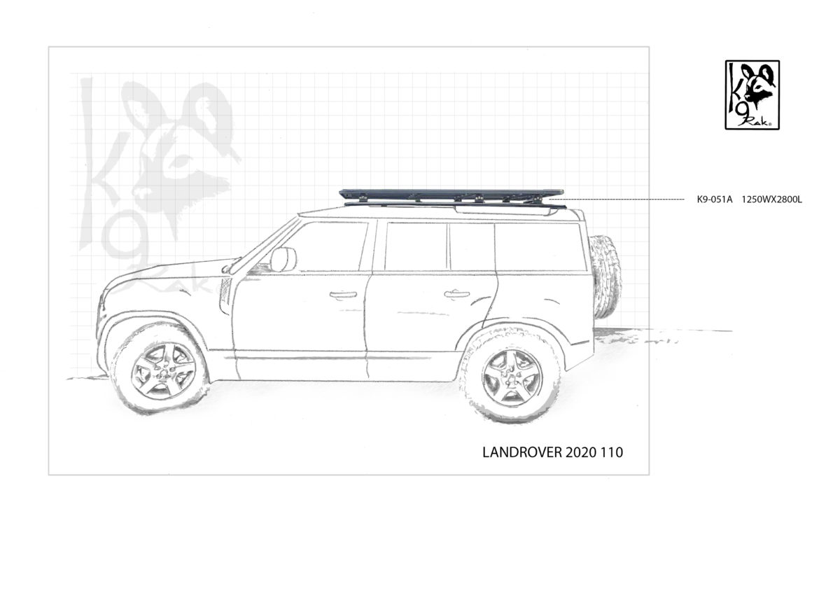Eezi-Awn K9 Roofrack Land Rover Defender 110 (2020-)