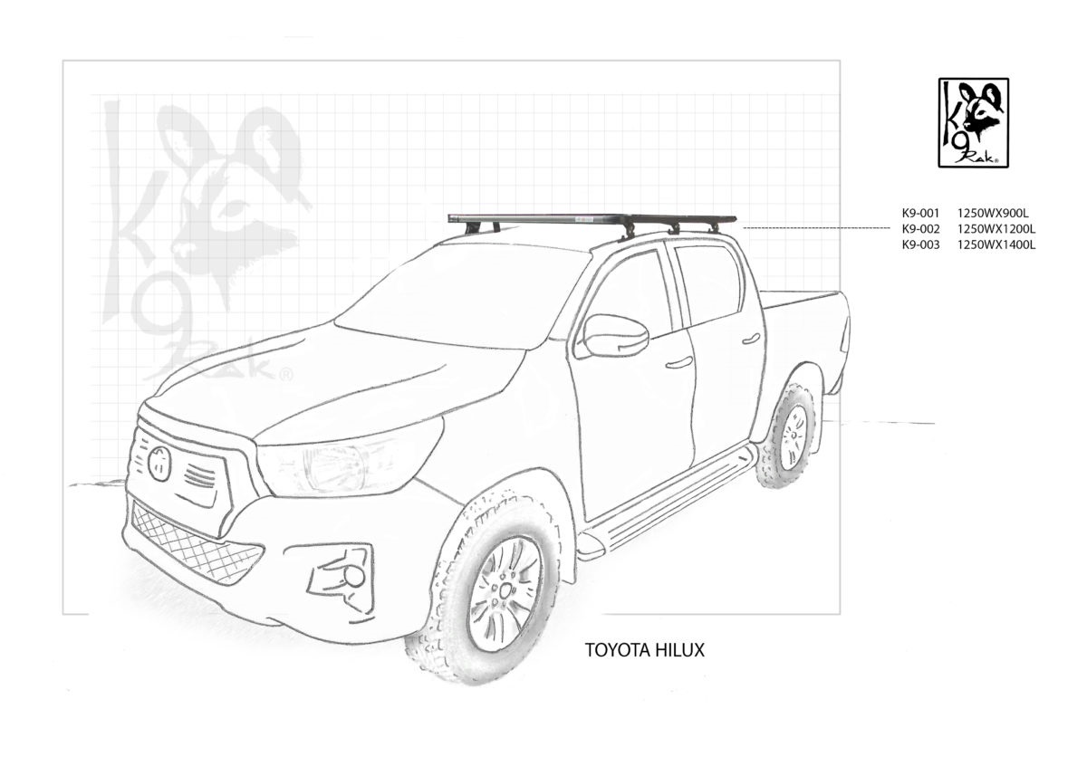 Eezi-Awn K9 Roofrack Toyota Hi Lux Revo (2016-)