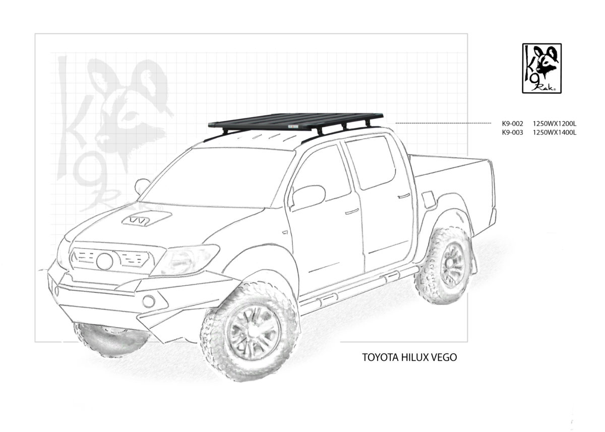 Eezi-Awn K9 Roofrack Toyota Hi Lux Vigo (2005-2015)