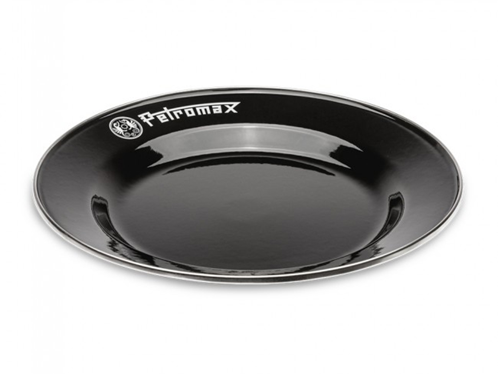 Emaille borden / 2 delig / zwart