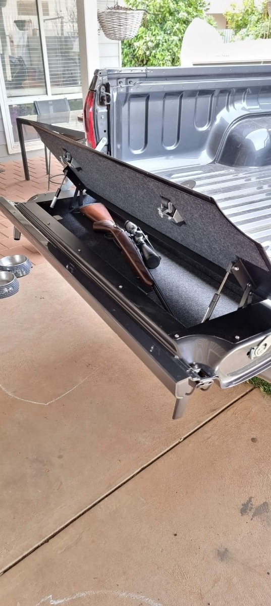 Huracan Fabrication Hilux Revo J-Deck loadbay Tailgate Storage Mod